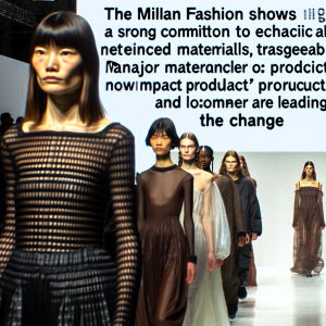 Le sfilate milanesi mostrano un forte impegno verso la moda etica: materiali rigenerati, tracciabilità e produzioni a basso impatto ambientale sono sempre più al centro delle collezioni. Grandi maison come Valentino e emergenti come Act N°1 guidano il cambiamento.